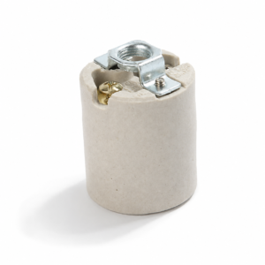 JY-2603 E26 porcelain keyless lampholder with customizable bracket design