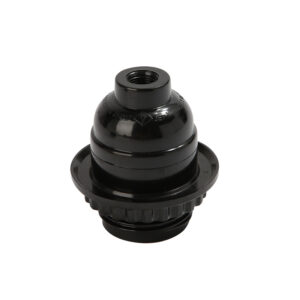 JY-2612 E26 phenolic pendant lampholder with shade ring in black and white