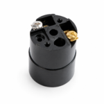 JY-2604 E26 phenolic keyless lampholder with optional bracket and wire leads