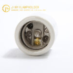 JY-2608 porcelain lampholder with threaded metal hickey cap