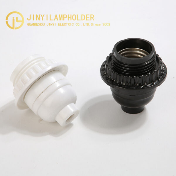 Black JY-2612 E26 phenolic pendant lampholder