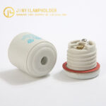 JY-111 ceramic lamp holder with spring clamp