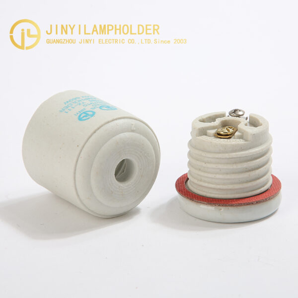 JY-111 ceramic lamp holder with spring clamp
