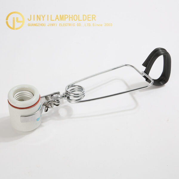 E26 ceramic clamp lamp holder with power cord