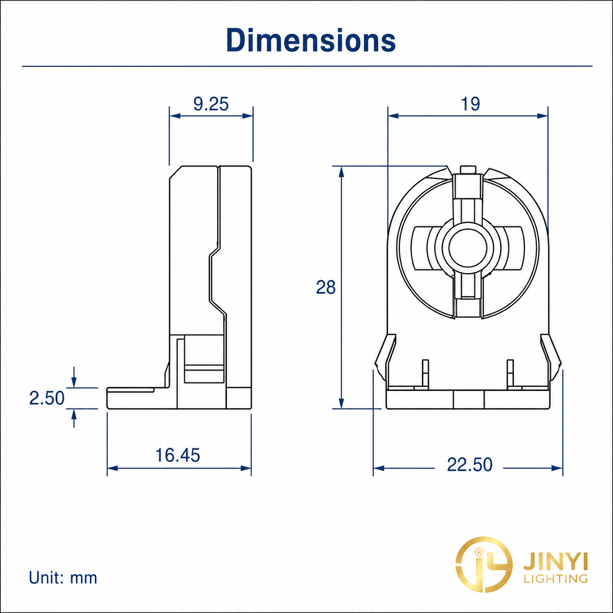 T507 T5 Lamp Holder PC plastic 600V; 75w; 75W