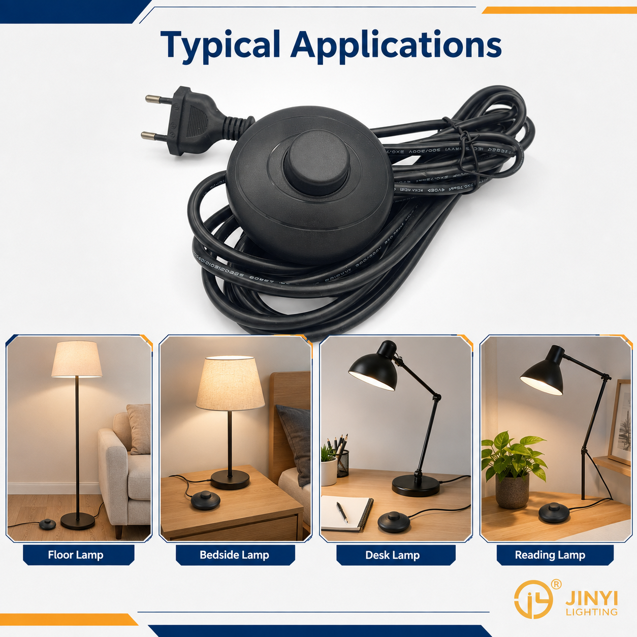 8s.317 Lighting Switch PC plastic / Plastic / Metal 2A; 250VAC