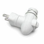 JY-7100 E12 Receptacle Plastic 110V side view