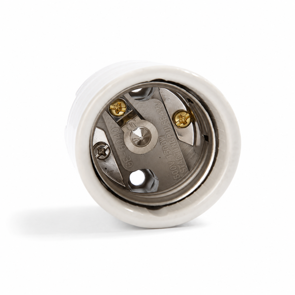 GE-6040 E39 Lamp Holder Ceramic / Copper 4KV; 600V; 1500W; 4kv; mounting view
