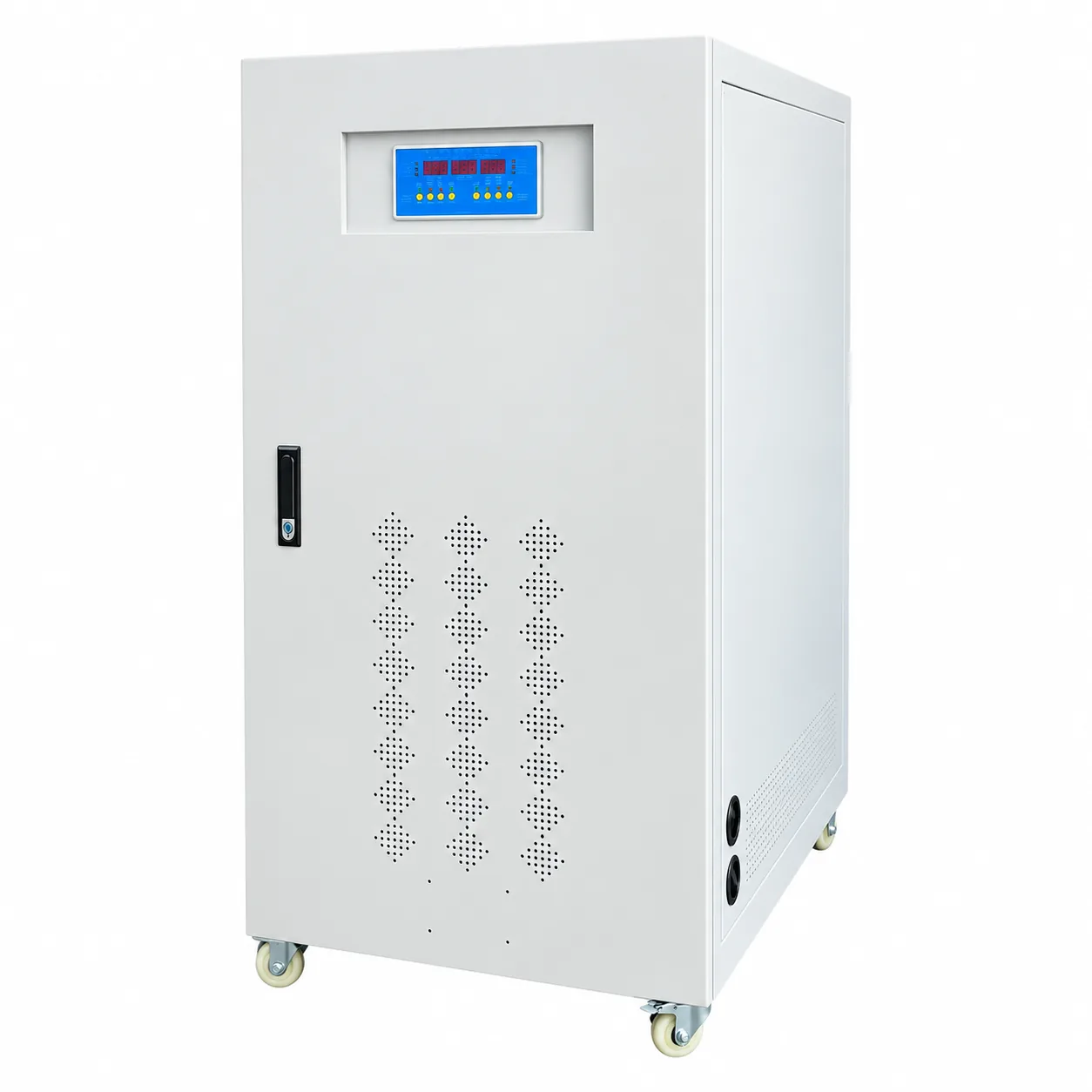 JINYI copper column three phase voltage stabilizer 50 100 200kva - front